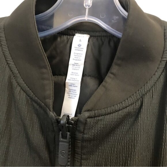 Lululemon Non-Stop Bomber Reversible Jacket Puffer Zipper Pockets Minimalist 8 - Picture 9 of 16
